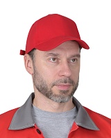 Бейсболка красная
